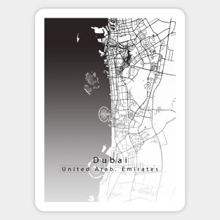 Dubai City Map Sticker